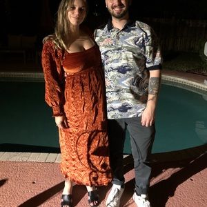 ASOS Maternity Rich Velvet Maternity Dress (worn once)